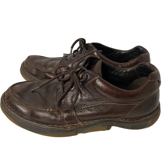 Dr Martens 11405 Mens Brown‎ Leather Oxford Shoes Lace Up Moc Toe Size 12 UK 11